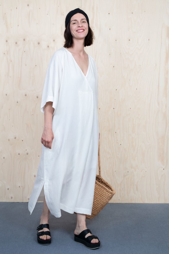 KAAVA KAFTAN DRESS valkoinen